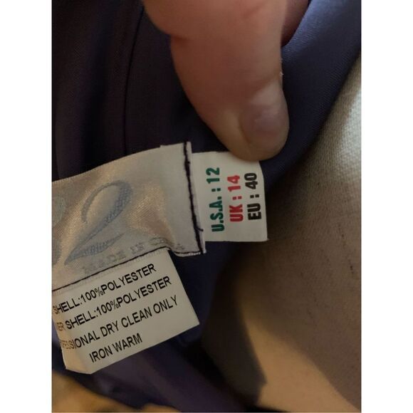 Purple bridal dress size 12 brand b2 - Picture 7 of 7